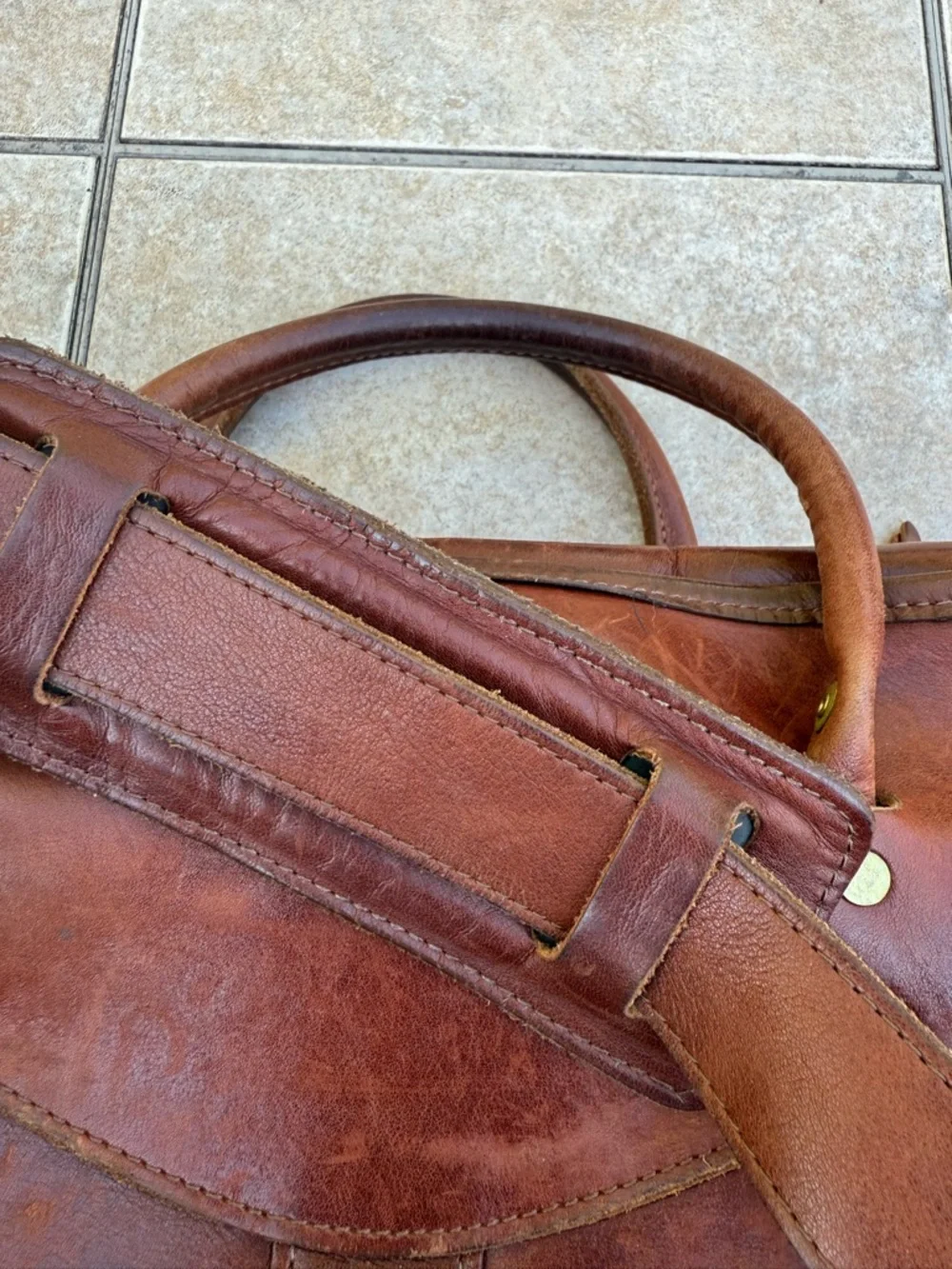 J.W. Hulme Co. Brown Leather Men’s Briefcase Shoulder Bag